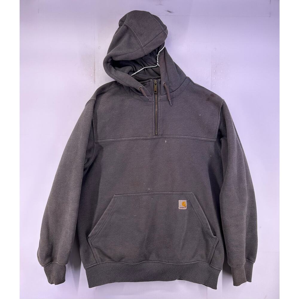 Carhartt Rain Defender Gray 3/4 Zipper Hoodie